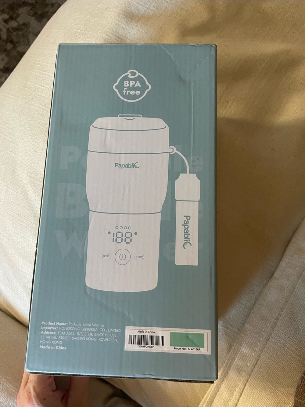 Portable Bottle Warmer — White by